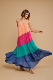 LONG MULTICOLOUR   ALL DAY DRESS