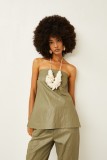 STRAPLESS TOP FROM ECO LEATHER en