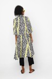 SHIRT-DRESS WITH 3/4 SLEEVES - BUTTON CLOSURE