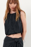 SLEEVELESS TOP - TWO COLORS, BLACK & BEIGE