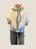 WHITE ECO FUR  JACKET