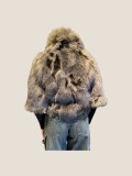 STYLISH  JACKET WITH KNITTED SLEEVES