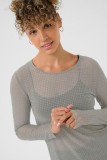 LONG SLEEVE TRANSPARENT  BLOUSE