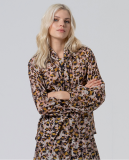 ANIMAL PRINT ΜΠΛΟΥΖΑ ME ΚΟΡΔΕΛΑ ΣΤΟ ΛΑΙΜΟ