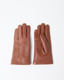 GLOVES WITH BI-MATERIAL DESIGN /LEATHER AND FABRIC