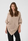 KNIT PONCHO SWEATER ,V-NECKLINE