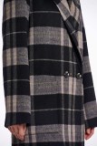 LONG  COAT IN A BEATIFUL HECK PRINTC