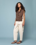 Oversized δίχρωμο γιλέκο