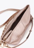 Μetallic Shoulder Bag in gold.