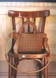 Braided/woven basket bag