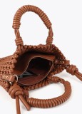 Braided/woven basket bag