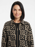 Oversize Crochet Zip-Up Jacket