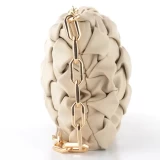 Shoulder bag with knot effect.