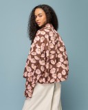 Floral oversized balloon Bomber/Shirt