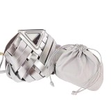 Metallic silver  handbag