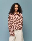 Floral oversized balloon Bomber/Shirt