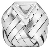 Metallic silver  handbag