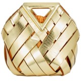 Metallic gold handbag