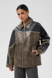 Oversized Eco Leather Jacket