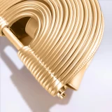 Metallic gold handbag