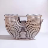 Metallic silver  handbag