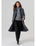 Classic long coat in dark grey / anthracite