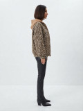 Oversize tweed jacketς with hood