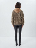 Oversize tweed jacketς with hood