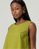 Cotton top,  Wear it with the matching pants.