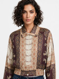 Lightweight cropped shirt-jacket