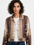 Lightweight cropped shirt-jacket