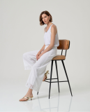 Crop παντελόνα λευκή, συνδύασε την και με το τοπ από την ίδια συλλογή
