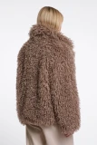 Shaggy faux-fur jacket