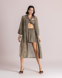 Νημάτινο κιμονό διακοσμημένο με παγιέτες