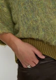 Oversized Mohair Blend Sweater - Olive