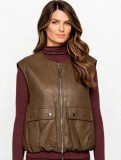 Γιλέκο από υψηλής ποιότητας eco leather