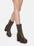 Anatomic leather ankle boots - Brown