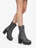 Anatomic leather ankle boots - Gray
