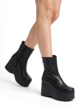 Platform Leather Ankle Boots