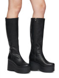 Platform Leather Boots