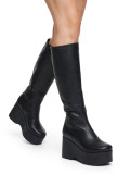 Platform Leather Boots