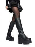 Platform Leather Boots