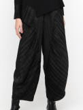 Wide Balloon Pants with Pleated Panels