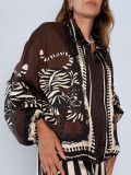Bomber Jacket Σατέν Oversized