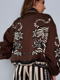 Bomber Jacket Σατέν Oversized