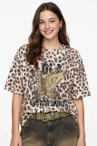 Βαμβακερό  t-shirt animal print